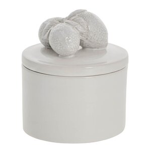 Lene Bjerre Limone krukke 14 cm hvit