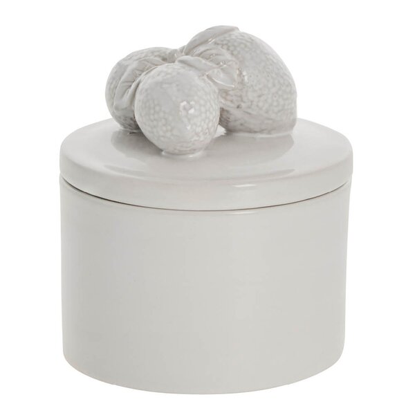 Lene Bjerre Limone krukke 14 cm hvit