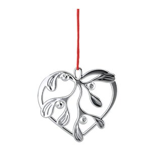 Rosendahl Karen Blixen ornament 6 cm Under the Mistletoe sølv