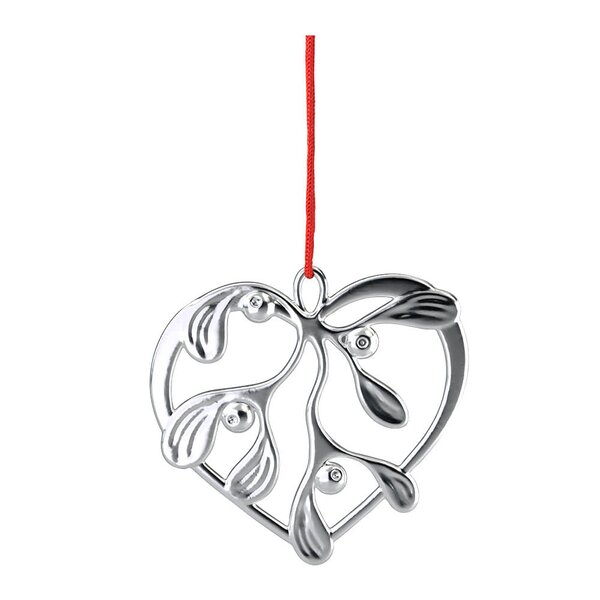 Rosendahl Karen Blixen ornament 6 cm Under the Mistletoe sølv