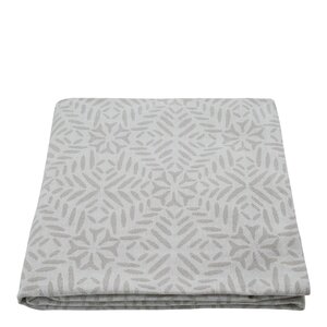 House Doctor Clip duk i bomull 150x150 cm hvit/grå