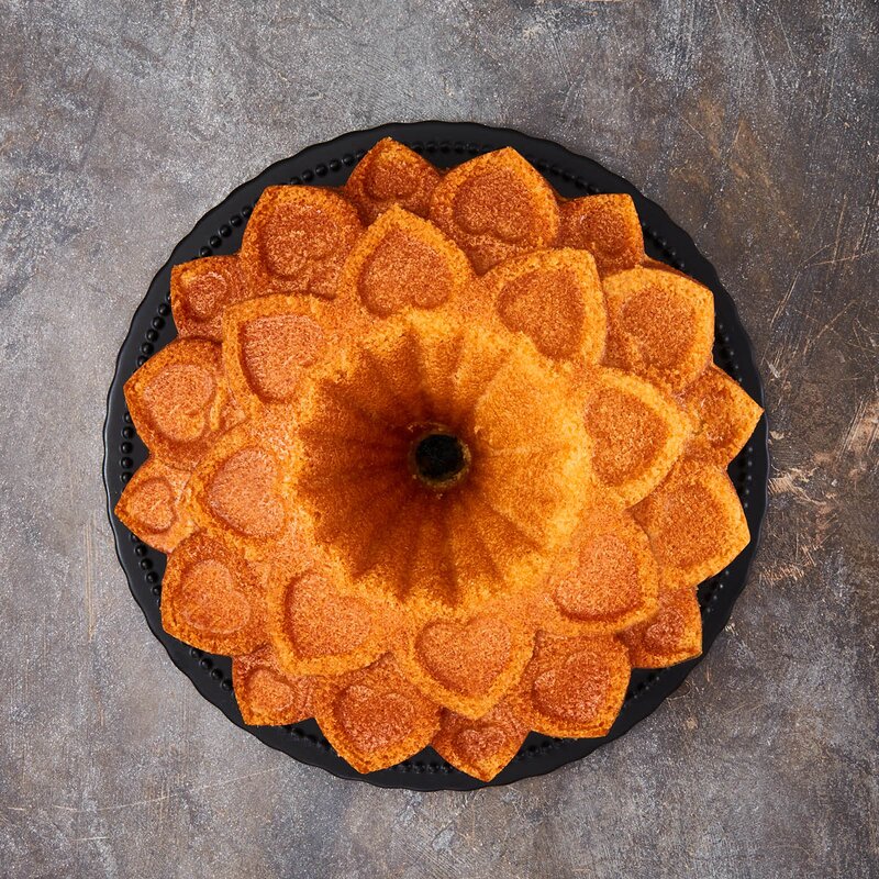 Birkmann Contoura bakeform love 29 cm sølv