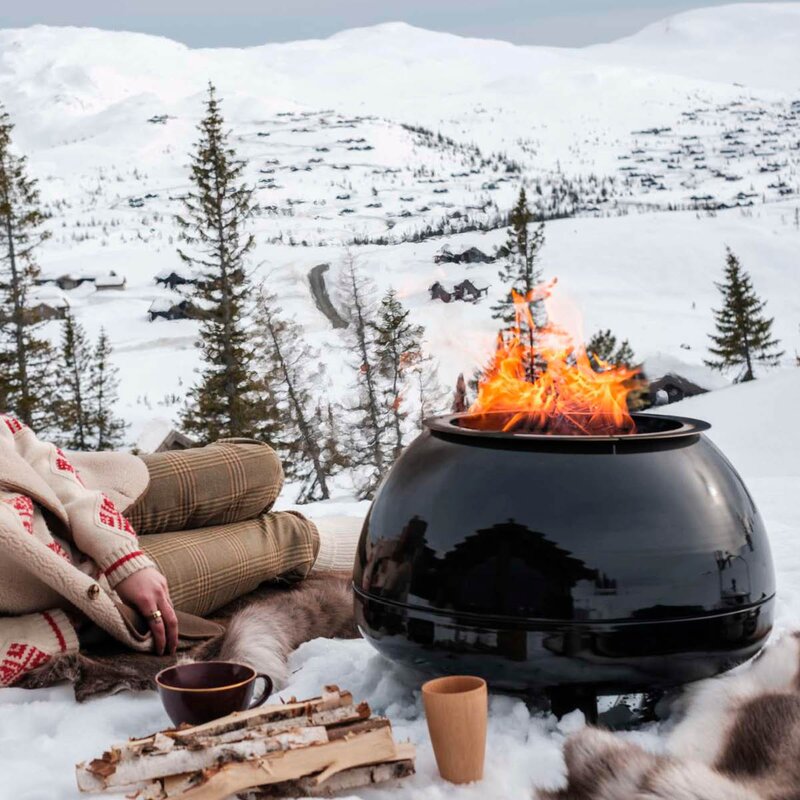 Espegard Kule bålbrenner med lokk