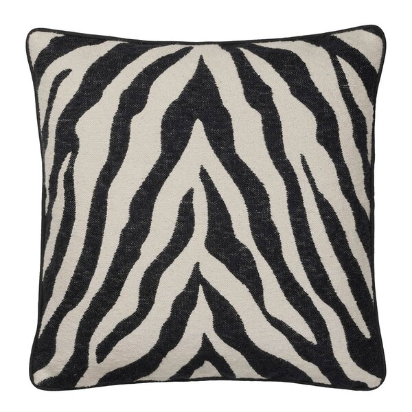 Broste Copenhagen Zebra putetrekk 50x50 cm svart/lys beige