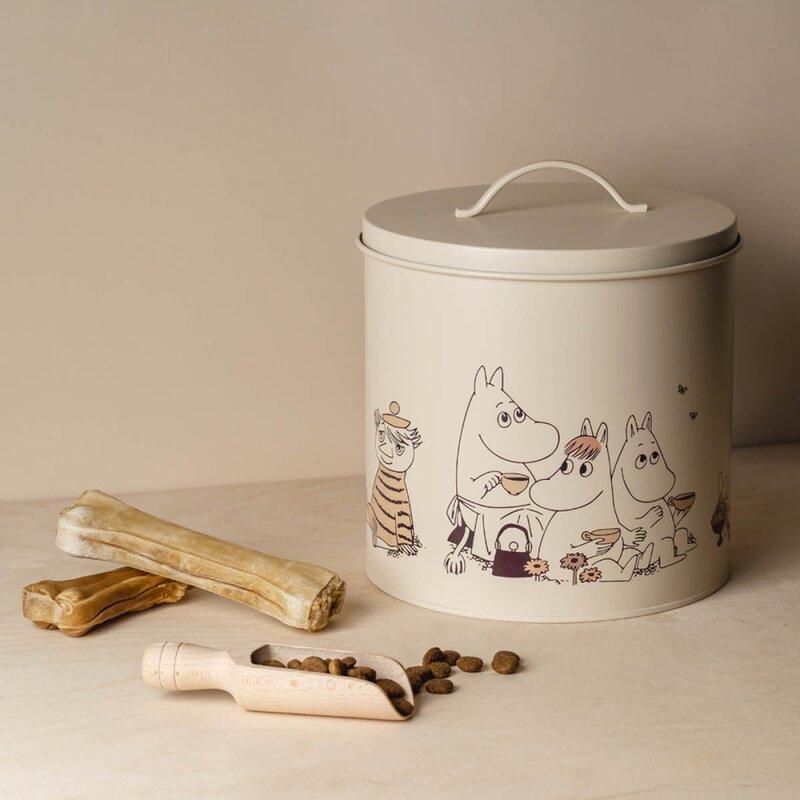 Muurla Moomin for Pets metallbokser 2 stk 19+21 cm beige