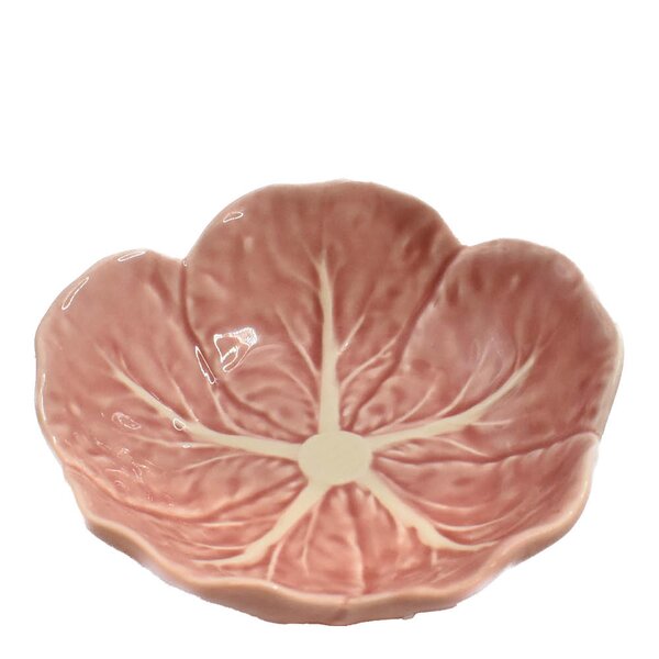 Bordallo Pinheiro Cabbage skål 12 cm 20 cl rosa