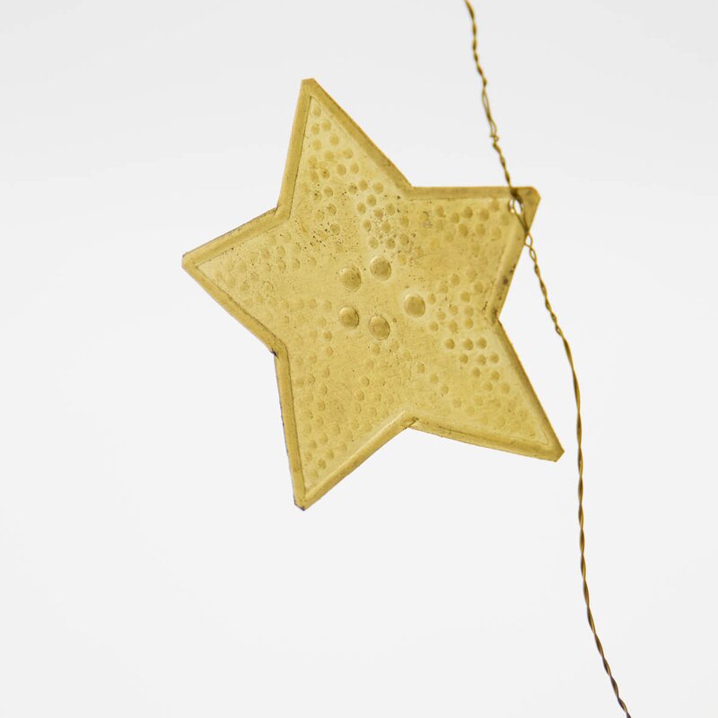 House Doctor Stars girlander 200 cm antikk messing