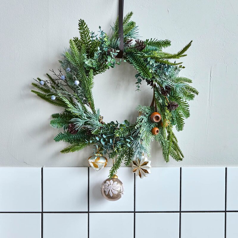 House Doctor Deco krans 53 cm grønn