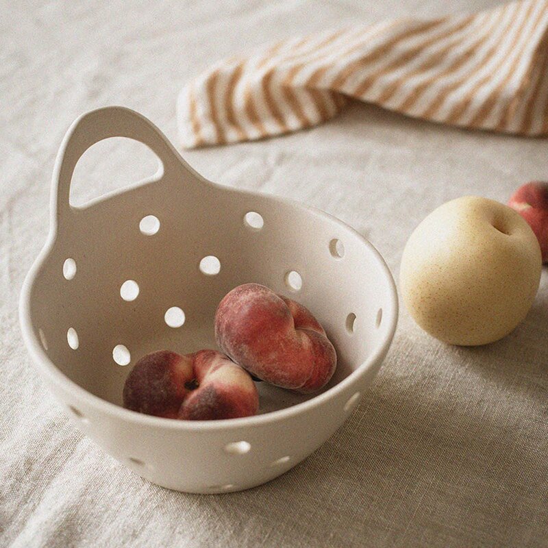 Tell Me More Palermo dørslag steintøy 18 cm krem