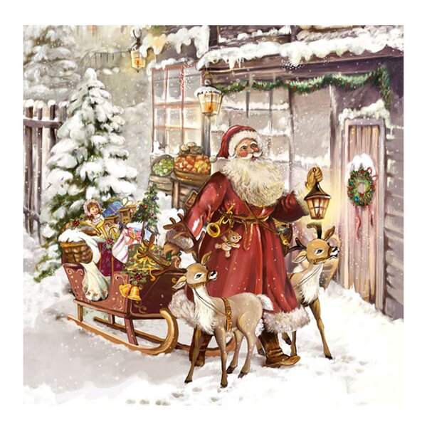 Ambiente Serviett 16,5x16,5 cm Christmas Visit