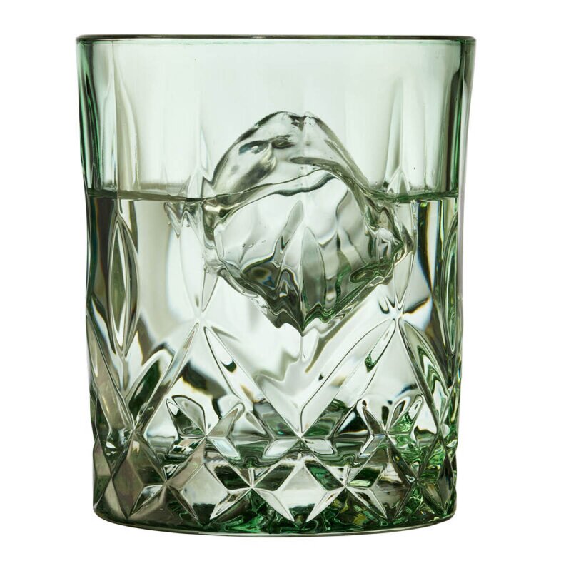 Lyngby Glas Sorrento whiskyglass 32 cl 4 stk grønn