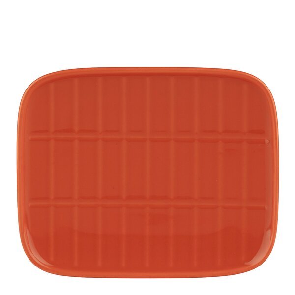 Marimekko Tiiliskivi asjett 15x12 cm oransje