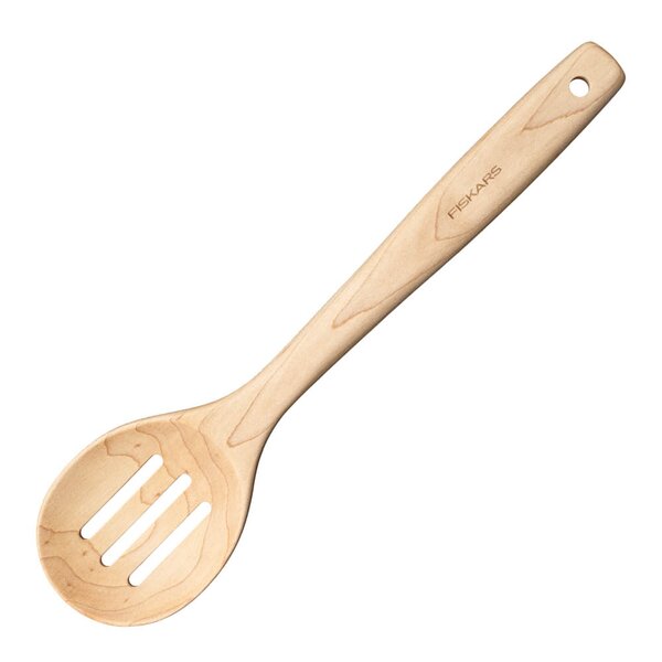 Fiskars - Folken skje perforert 29 cm tre