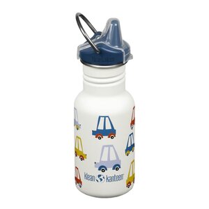 Klean Kanteen Kid Classic Narrow flaske 0,35L med tutelokk Cars