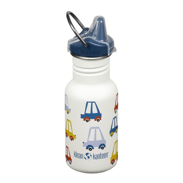 Klean Kanteen Kid Classic Narrow flaske 0,35L med tutelokk Cars