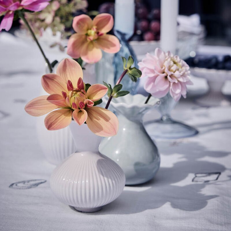 Lene Bjerre Dalia vase 8,8 cm lysegrønn