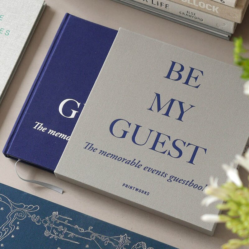 Printworks Gjestebok grå/navy