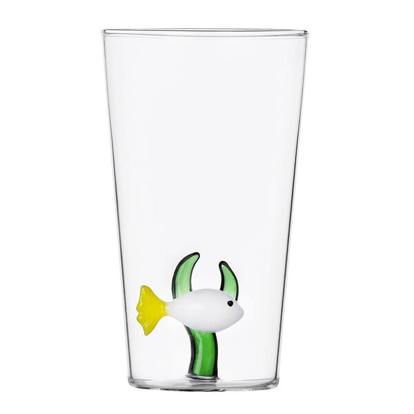 Ichendorf Milano - Marine Garden longdrinkglass 45 cl hvit fisk og sj&oslash;gress