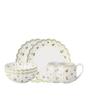 Villeroy & Boch Easter Delight frokostsett for 2 6 deler grønn