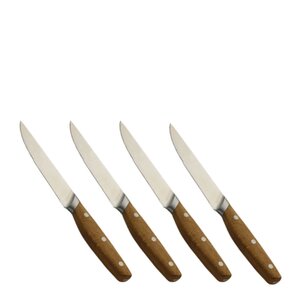 Morsø Bosco grillkniv 13 cm 4 stk stål/eik