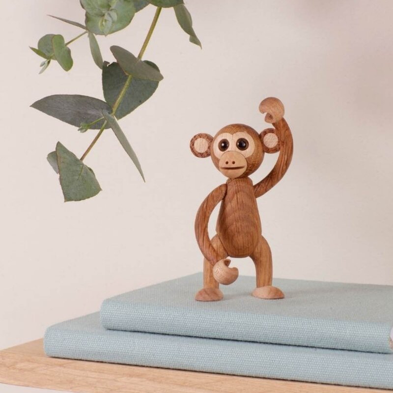 Spring Copenhagen Swing Ape trefigur 8 cm eik