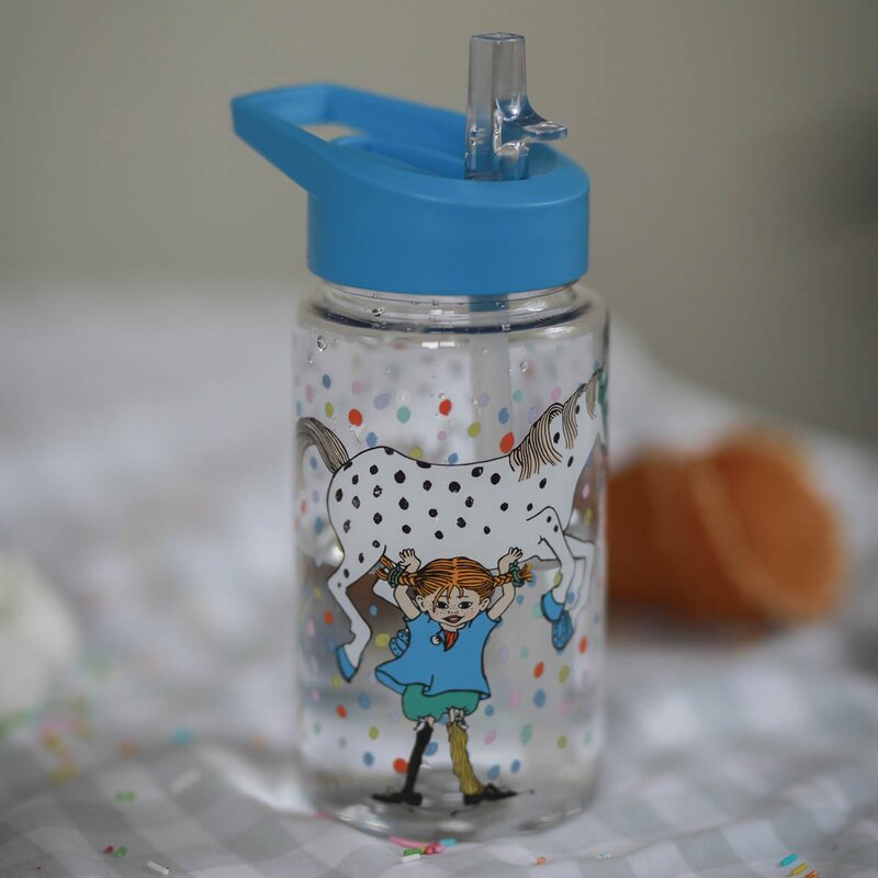 Rätt Start Pippi Langstrømpe drikkeflaske 0,55L Bursdag blå