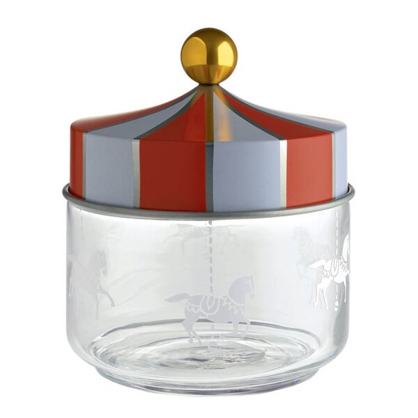 Alessi Circus glasskrukke 50 cl klar/multi