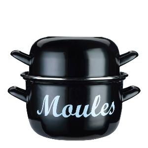 MasterClass World of flavours blåskjellgryte medium 18 cm svart