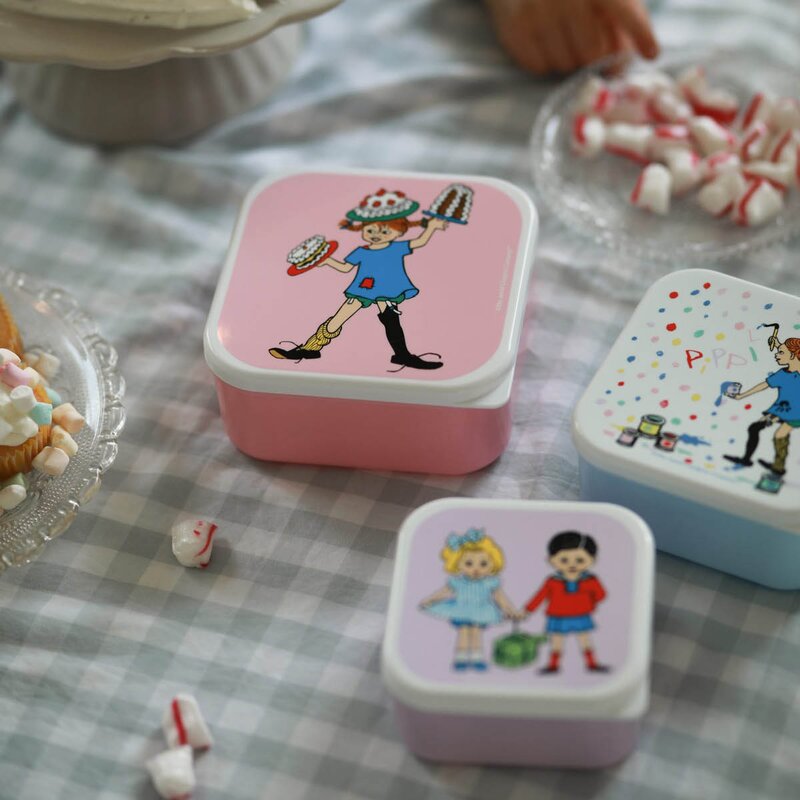 Rätt Start Pippi snackboks 3 stk Bursdag