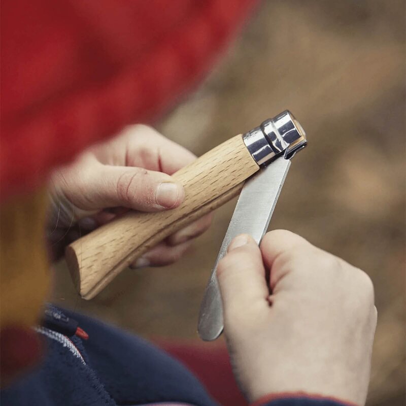 Opinel My first Opinel lommekniv 8 cm bøk m/beltehylster