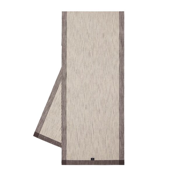 Lexington Stripet løper ribbed 50x150 cm mørkgrå/hvit