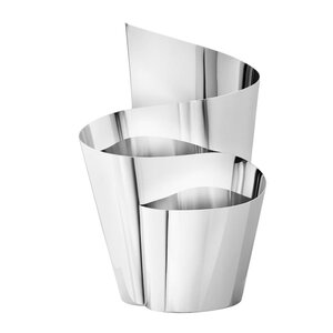 Georg Jensen Fold vase høy 32,4 cm stål