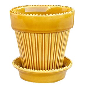 Bergs Potter Simona blomsterpotte 16 cm gul amber