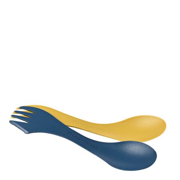 Light My Fire Swedish Spork Lefty turbestikk 17 cm 2 stk mustyyellow/hazyblue