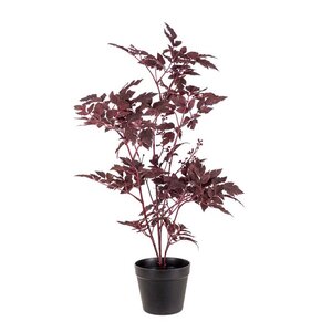 Mr Plant Sølvaks kunstig plante 75 cm burgundy