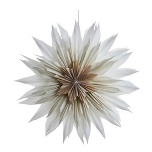 Lene Bjerre Palisia adventsstjerne i papir 40 cm råhvit