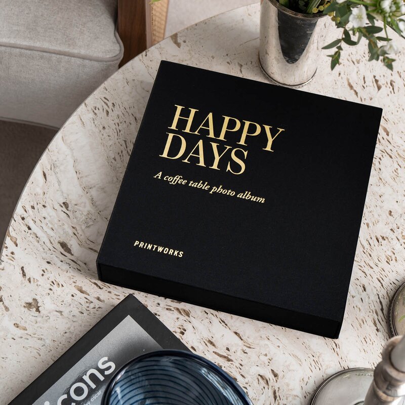 Printworks Fotoalbum happy days liten svart