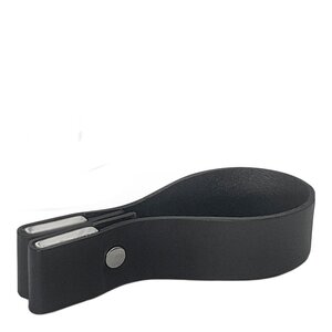 Nordan Home Magnetisk håndkleholder i skinn large 11x2 cm svart