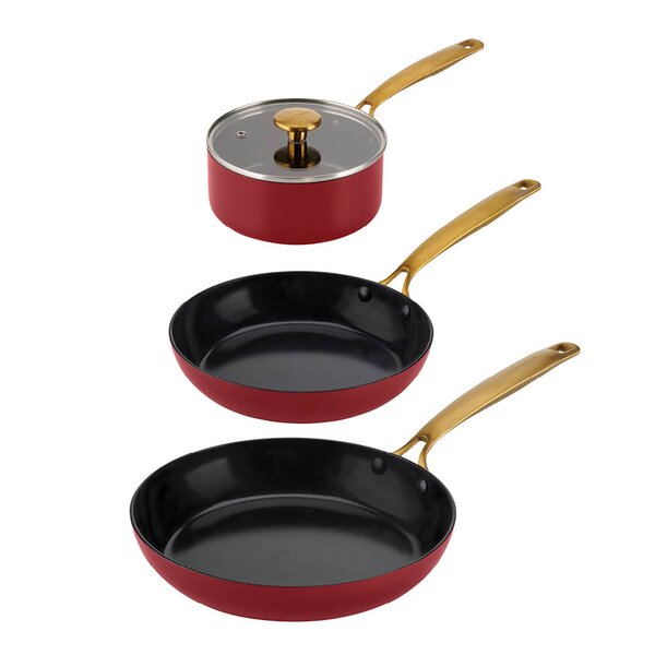 Combekk Element gryte- og pannesett 4 deler bordeaux