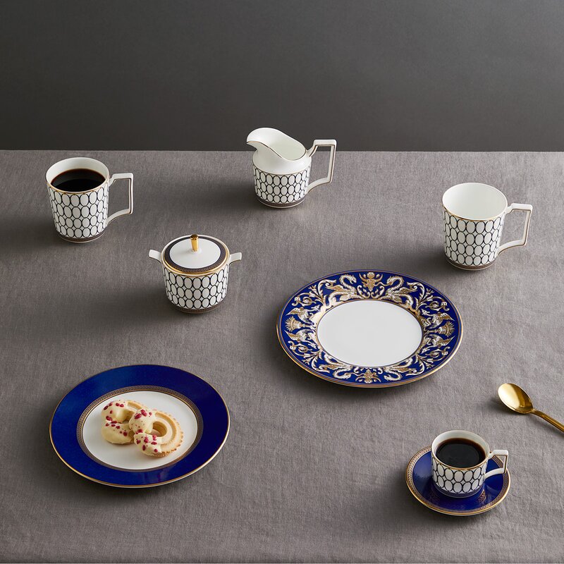 Wedgwood Renaissance Gold kaffekopp & asjett