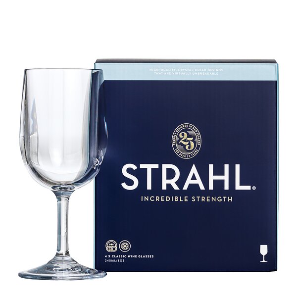 Strahl Vinglass 24,5 cl 4 stk polykarbonat