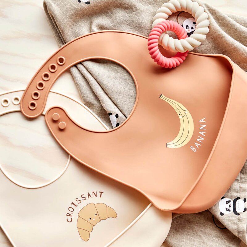 OYOY Yummy smekke silikon 27x19 cm 2 stk Caramel Butter