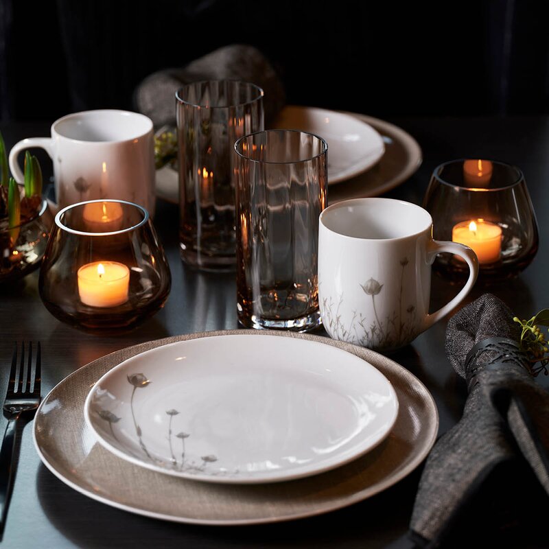 Magnor Linen krus 35 cl beige