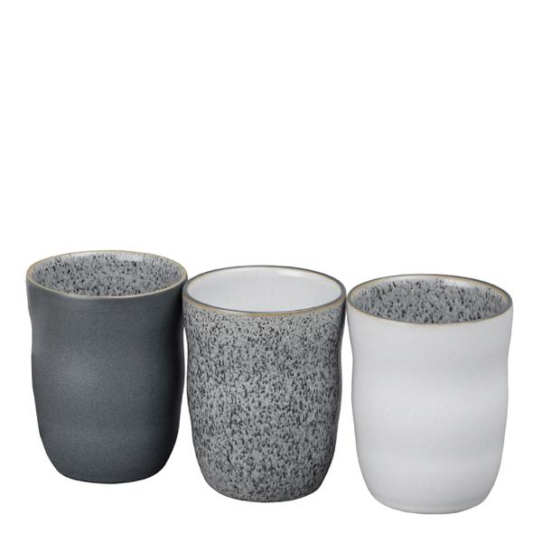 Denby Studio kopp uten hank 27,5 cl 3 stk grå