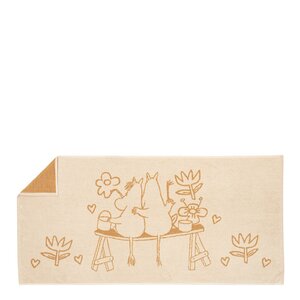 MoominArabia Mummi badehåndkle 70x140 cm Kjærlighet beige