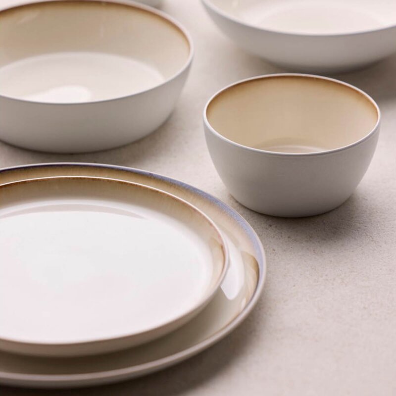 Bitz Gastro tallerken 21 cm hvit/kremhvit