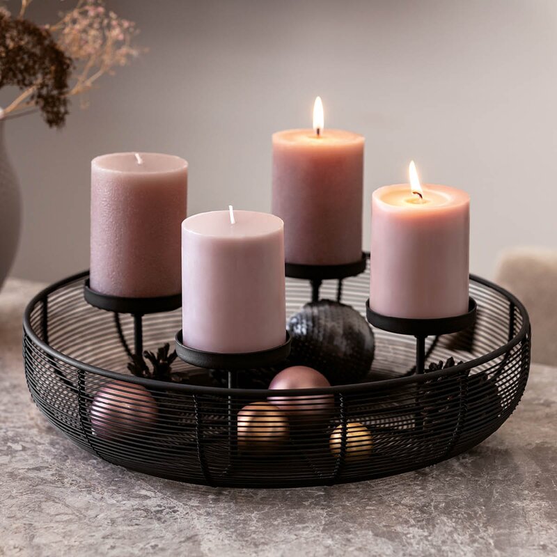 Villeroy & Boch Christmas Chic adventstake 41x40 cm svart