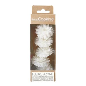 ScrapCooking Kakepynt 7 g 5 stk Dahlia hvit