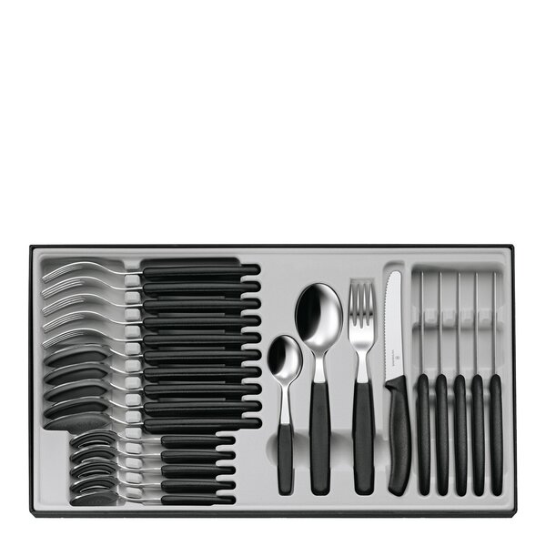 Victorinox Swiss Classic bestikksett 24 deler svart