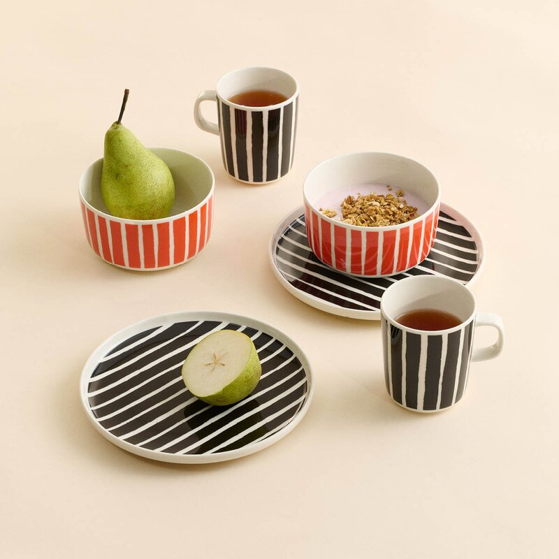 Marimekko Oiva Piccolo kopp 25 cl hvit/svart